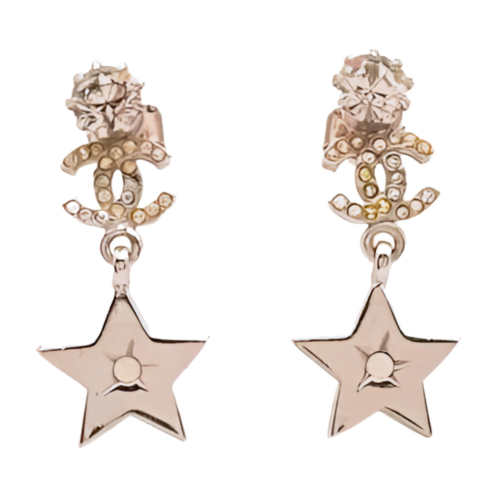 Chanel Coco Mark Star Drop Earrings